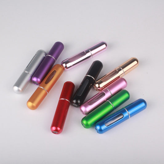 Mini 5ml Refillable Perfume Spray Bottle Aluminum Spray Atomizer Portable Travel Empty Cosmetic Container Perfume Bottle